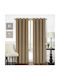 Perdea Blackout Ecru 140x270 Cu Capse