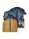 Kids' Coat Sleeveless Double Sided with Hood Navy