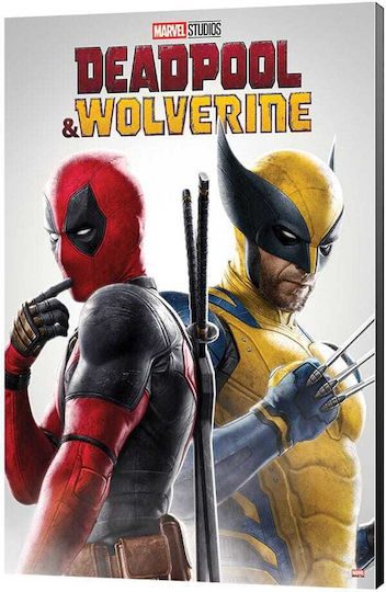 Marvel Wooden Wall Art Deadpool & Wolverine 02 Best Friends 35 X 50 Cm
