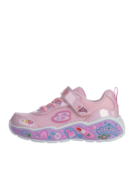 Skechers Παιδικά Sneakers με Σκρατς Ροζ