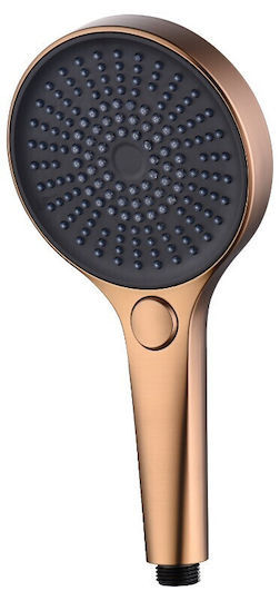 Τηλέφωνο Ντους Abs 3 Λειτουργιών Imex Arizona Mda020/orc Ματ Rose Gold Χαλκός Pvd Φ12εκ