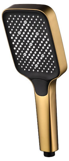 Handheld Showerhead Abs 3 Functions Imex Portland Mdp021/oc Matte Gold Pvd 12cm
