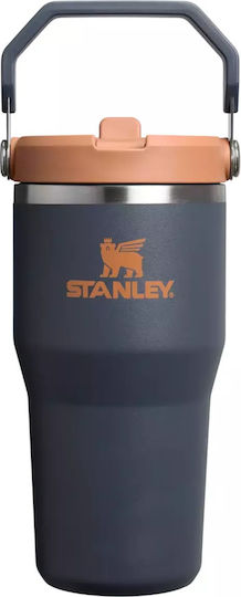 Stanley Iceflow Flip Straw Tumbler Ποτήρι Θερμός Πλαστικό 600ml Twilight με Καλαμάκι