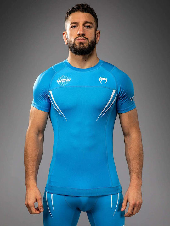 Venum Short Sleeve Shirt VENUM-05921-004 for Jiu-Jitsu / MMA Blue