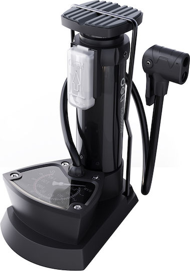 Deli DL880003 Luftpumpe Luftpumpe Fuß mit Manometer