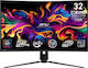 MSI MPG 321CURXDE QD-OLED HDR Gebogen Spiele-Monitor 31.5" 4K 3840x2160 240Hz mit Reaktionszeit 0.03ms GTG