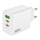 Inkax Φορτιστής Χωρίς Καλώδιο με Θύρα USB-A και 2 Θύρες USB-C 40W Power Delivery Λευκός (C26)