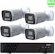 Evolveo Surveillance System 4 Cameras Cameras IP 1080p with Recorder NVR ALZ39008.8595683202848