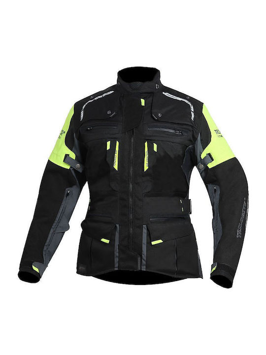 Trilobite Γυναικείο Μπουφάν Χειμερινό Black/Yellow Fluo