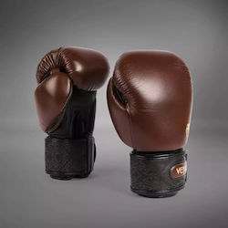 Venum Boxhandschuhe Leder für Kampf Braun