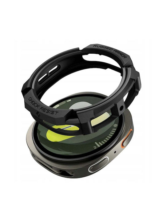 Spigen RUGGED ARMOR Θήκη Σιλικόνης σε Μαύρο χρώμα για Samsung