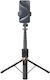 XO SS23 Selfie Stick Τρίποδο Κινητού Bluetooth με Φωτισμό Μαύρο