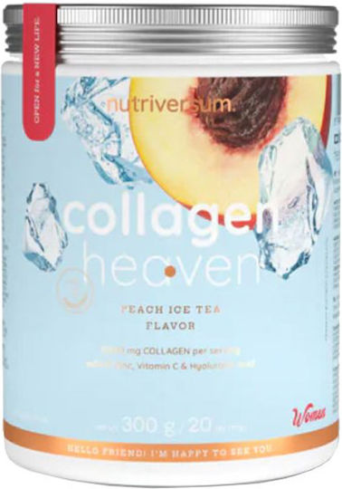 Nutriversum Collagen Heaven Колаген с Витамин C и Хиалуронова Киселина 300гр Айс Ти Пийч