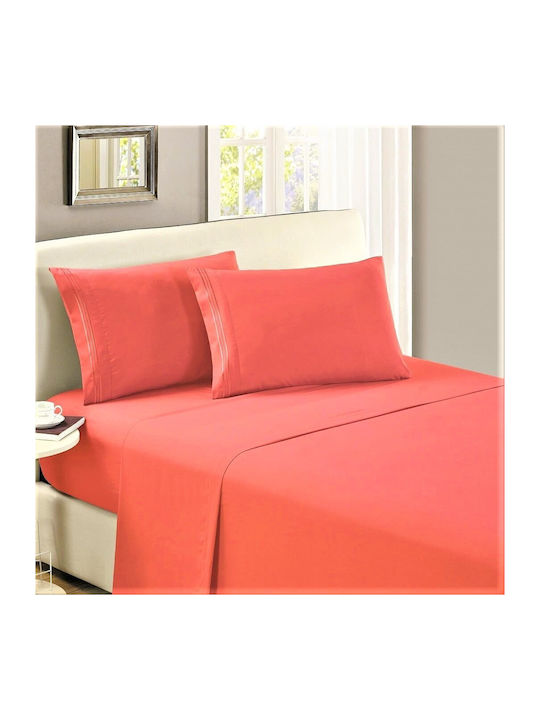Kotonia Home Чаршаф Кралица 220x240см. Корал