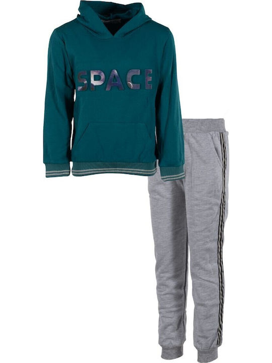Hashtag Kids Sweatpants Set Emerald 2pcs