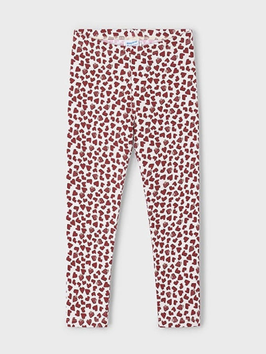 Kinder Leggings Lang Rot Hearts