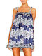 Free People Summer Women's Nightdress NAVY COMBO