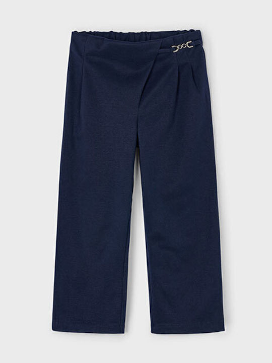 Mayoral Pantaloni din Material Textil pentru Copii Albastru marin Lung