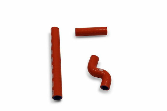 Samco Sport Set Gulere Apă 3 Piese Silicon Termostat Bypass Ktm-99 Ktm Exc 300 Tpi 18-19 Ktm Exc 250 Tpi 18-19 Portocaliu