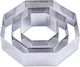 Set 3 Forme Hexagonale Pentru Tort Abyz 19.5 15 10 Cm Înălțime 4.5 Cm Pentru Copt Decorat Crearea Deserturilor Unice