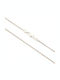 Ios White Gold Chain Neck 14K Thin Thickness 1.8mm and Length 45cm