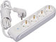 Makel Power Strip 4 Positions with Switch and Cable 3m