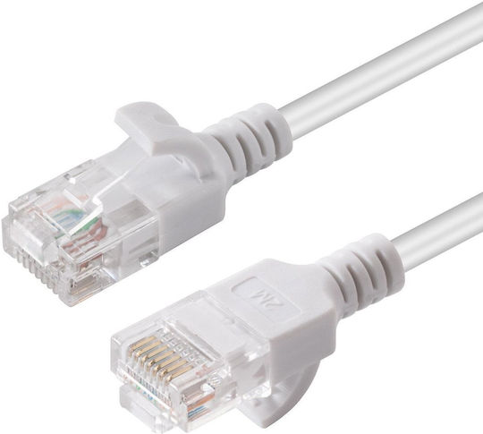 Microconnect U/UTP Cat.6a (Gigabit) Καλώδιο Δικτύου Ethernet 0.15m Λευκό