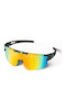 6 Spots Unisex Sonnenbrille mit Mehrfarbig Kunststoff Gestell und Mehrfarbig Spiegel Linse 6SPSUGBRB