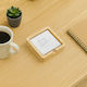 Office Organizer Note Papers 9*9cm Desk Stand Solid Wood Handmade Desk Holder