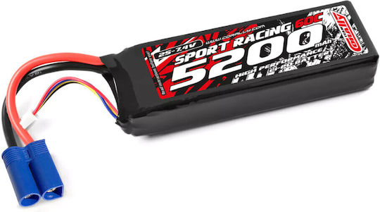 Team Corally Power Racing 60c 5200mah 2s 7,4v Ec-5 Semi-soft Case Team Corally