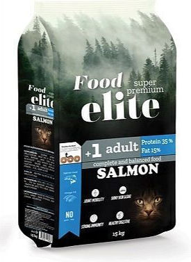 Elite Dry Food for Adult Cats with Salmon 15kg