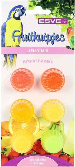 Esve Fruity Treats For Parrots Jelly Mix Cups 6pcs 16gr