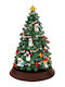 Beleuchtet Weihnachtsdekoration Baum 24cm Verziert Grün