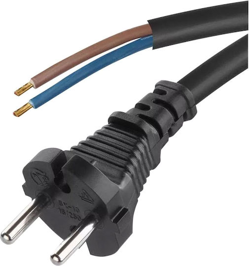 Power Cord Cable Properties 2x0.75mm² H05rn-f Black 4 M