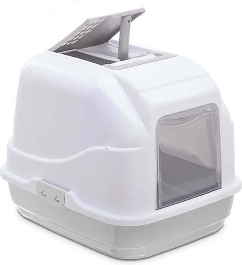 Imac Easy Cat Toilet Closed with Filter White L50 x W40 x H40cm