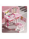 Kids Desk made of Melamine Pink 70x45x75cm