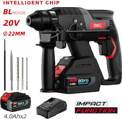 Deli DE-DC20-2D4 Κρουστικό Σκαπτικό Πιστολέτο 20V με 2 Μπαταρίες 4Ah Deli DE-DC20-2D4 Κρουστικό Σκαπτικό Πιστολέτο 20V με 2 Μπαταρίες 4Ah