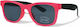 Optosquad Quadratische Kinder-Sonnenbrillen Rosa