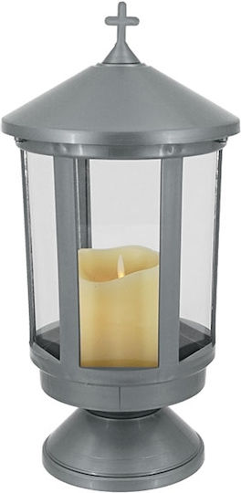 Plastic Silver Cemetery Lantern