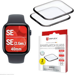 Displex Закалено Стъкло Apple Watch SE 2 40mm Черен 2 броя Displex Закалено Стъкло Apple Watch SE 2 40mm Черен 2 броя