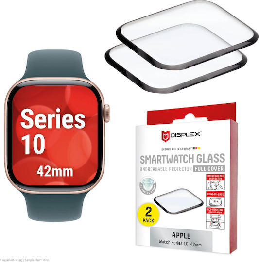 Displex Fc Стъкло Apple Watch 10 42mm Черен 2 броя