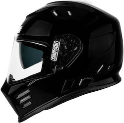 Simpson Venom Full Face with Sun Visor DOT ECE 22.06 Solid Gloss Black