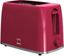 Voltz Тостер Двуместна 700W Червена