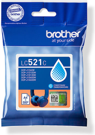 Brother LC521C Original InkJet Printer Ink Cyan (LC-521C)