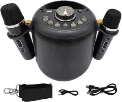 Andowl Ηχείο Karaoke με Ασύρματα Μικρόφωνα Qyx2560 Q-YX2560 Μαύρο