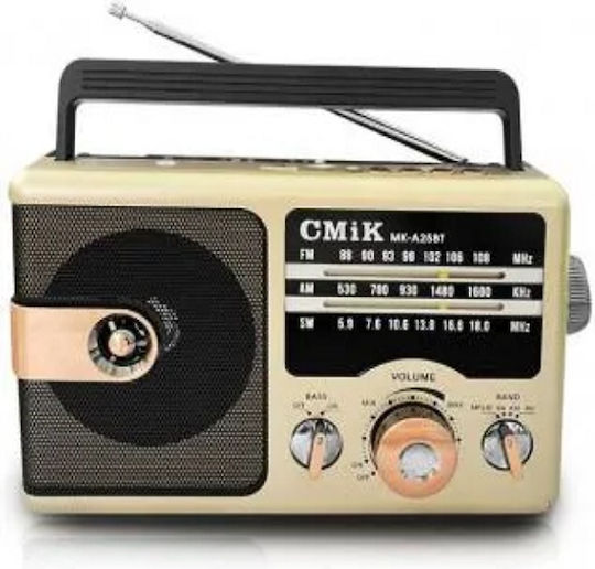 Cmik MK-A25BT Portable Radio Battery with Bluetooth Gold