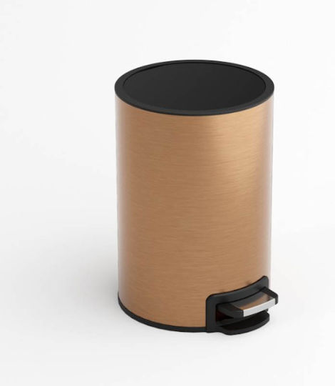 Imex Metallisch Badezimmer Mülleimer 5Es Rosa