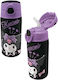 Graffiti Παιδικό Παγούρι Kuromi Ανοξείδωτο με Καλαμάκι 500ml