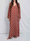 Maxi Damenkleid Burgundisch