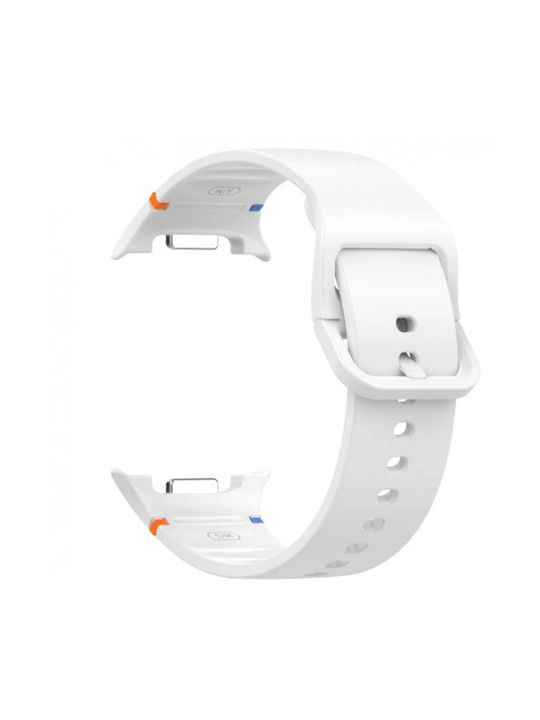 Curea Silicon 20 Mm Compatibilă Thd Samsung Galaxy Watch 8 Samsung Galaxy Watch 8 Classic M L Alb